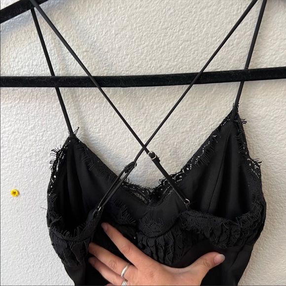 Majorelle Nadia Gown Lace Bodice Slit Dress Sz XXS - Picture 11 of 15